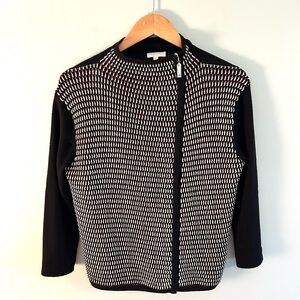 Escada Sport Off-Center Front Zip Wool Blend Cardigan. Size Large.